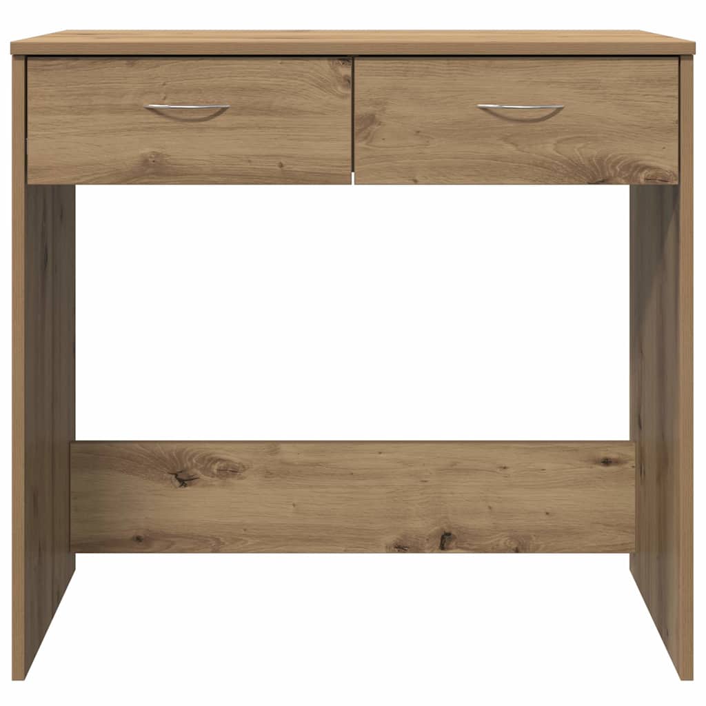 skrivebord 80x40x75 cm konstrueret træ kunsteg