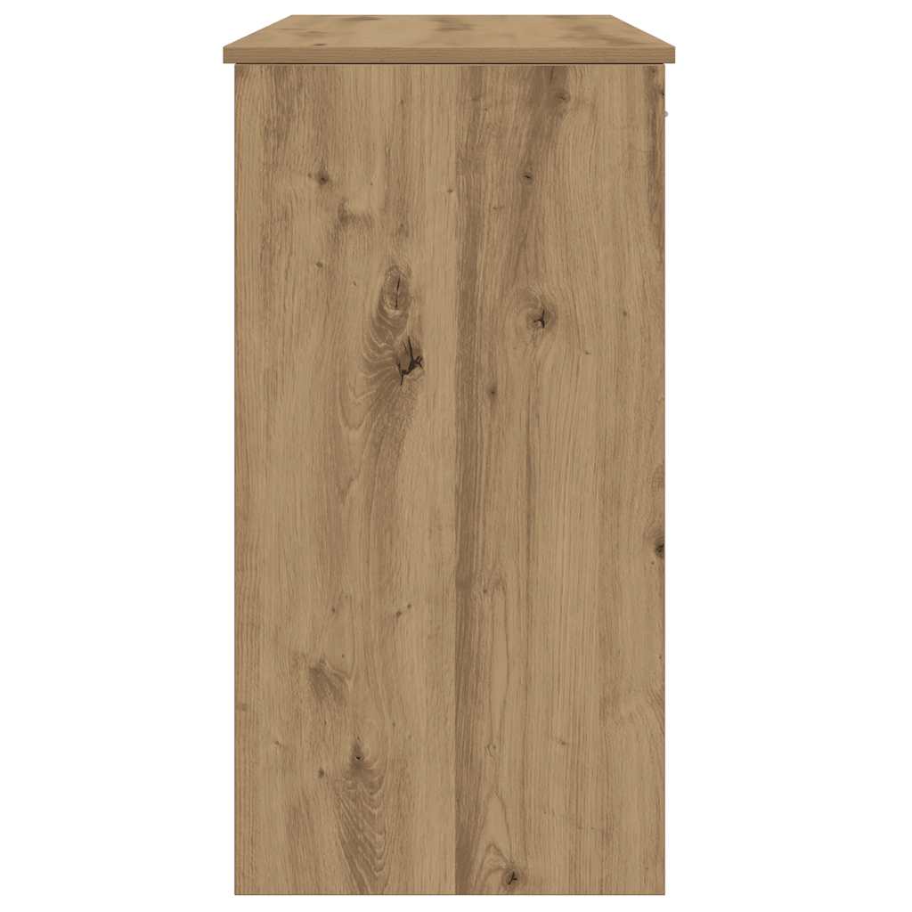 skrivebord 80x40x75 cm konstrueret træ kunsteg