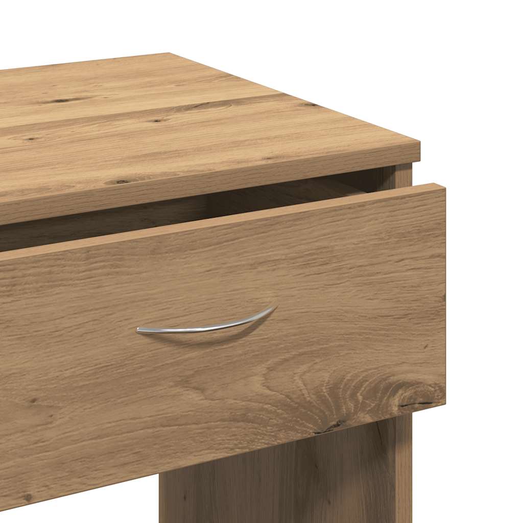 skrivebord 80x40x75 cm konstrueret træ kunsteg