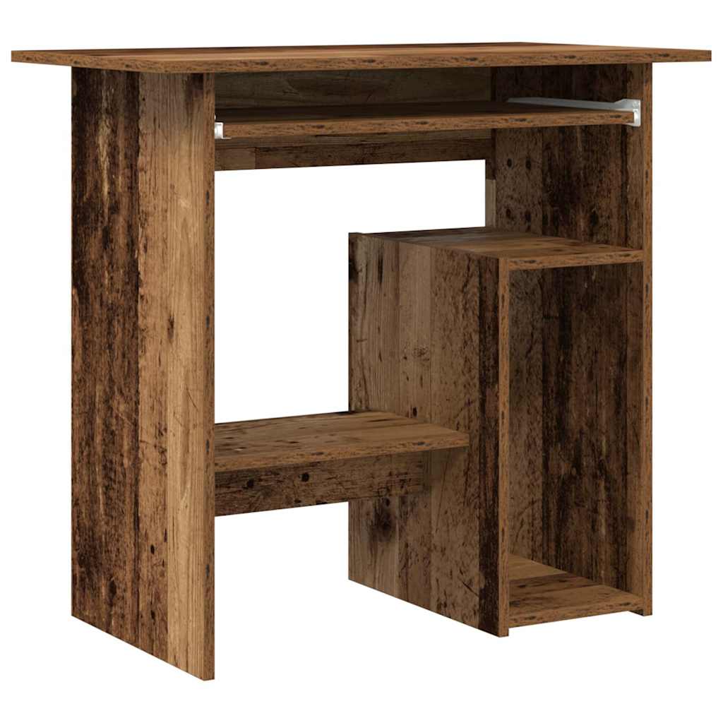 skrivebord 80 x 45 x 74 cm konstrueret træ antikt træ