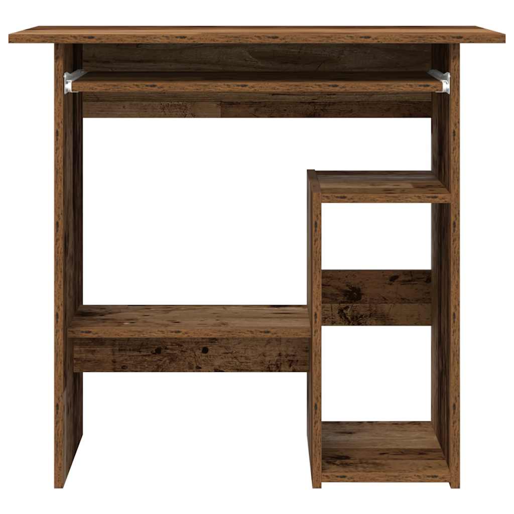 skrivebord 80 x 45 x 74 cm konstrueret træ antikt træ