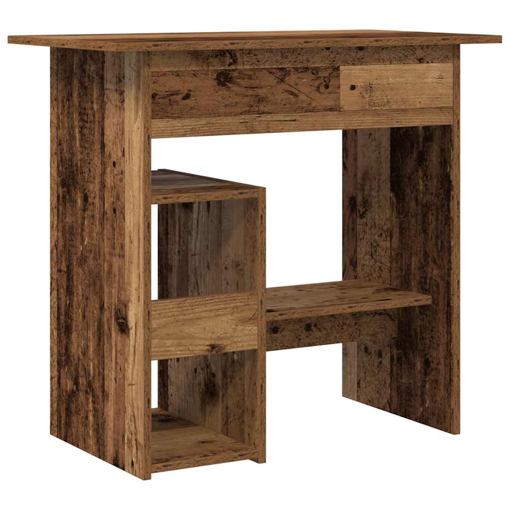 skrivebord 80 x 45 x 74 cm konstrueret træ antikt træ