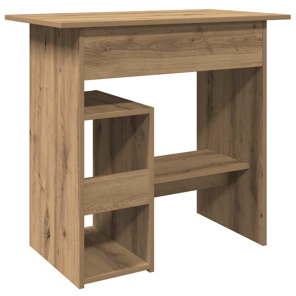 skrivebord 80x45x74 cm konstrueret træ kunsteg