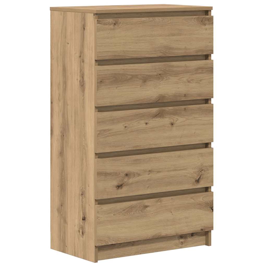 kommode 60x36x103 cm konstrueret træ kunsteg