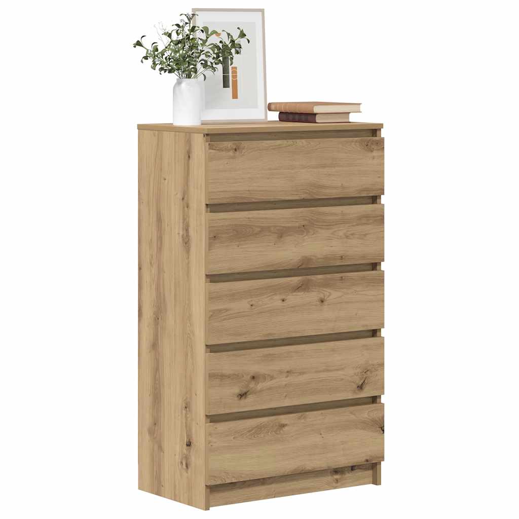 kommode 60x36x103 cm konstrueret træ kunsteg