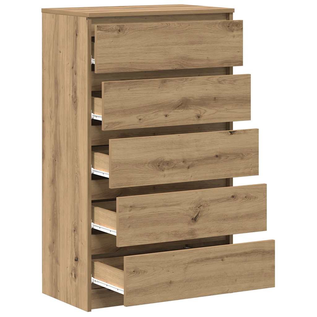 kommode 60x36x103 cm konstrueret træ kunsteg