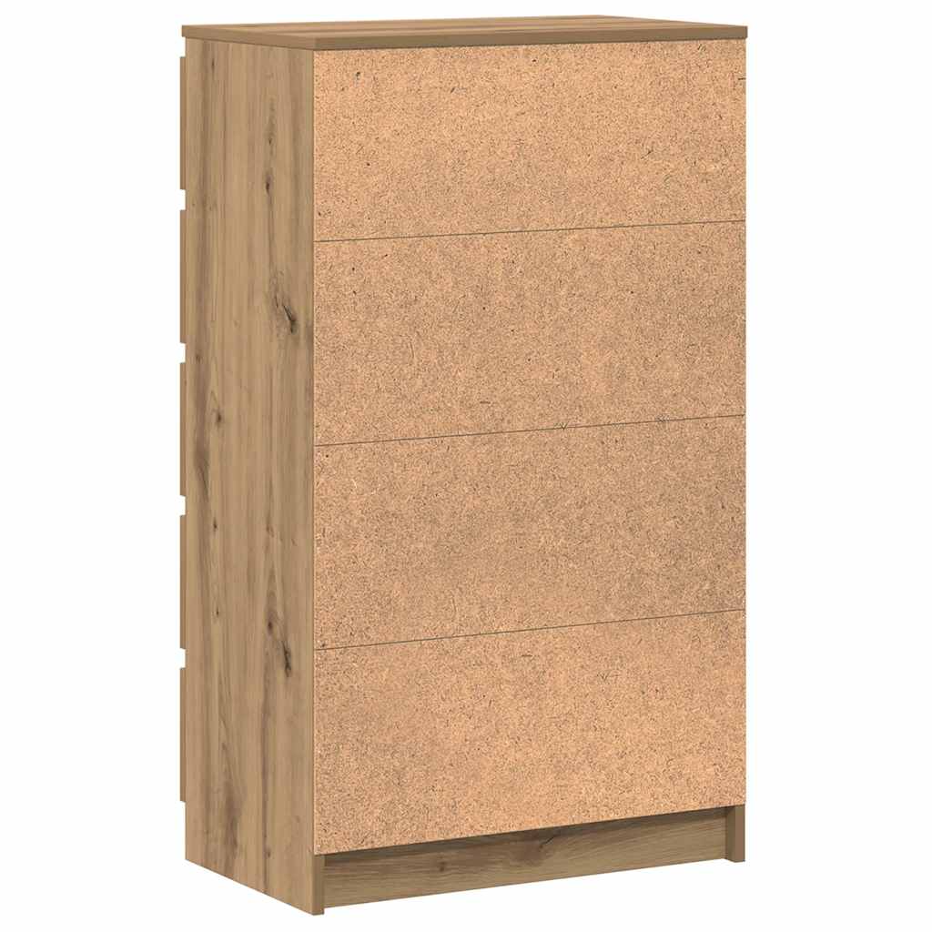 kommode 60x36x103 cm konstrueret træ kunsteg
