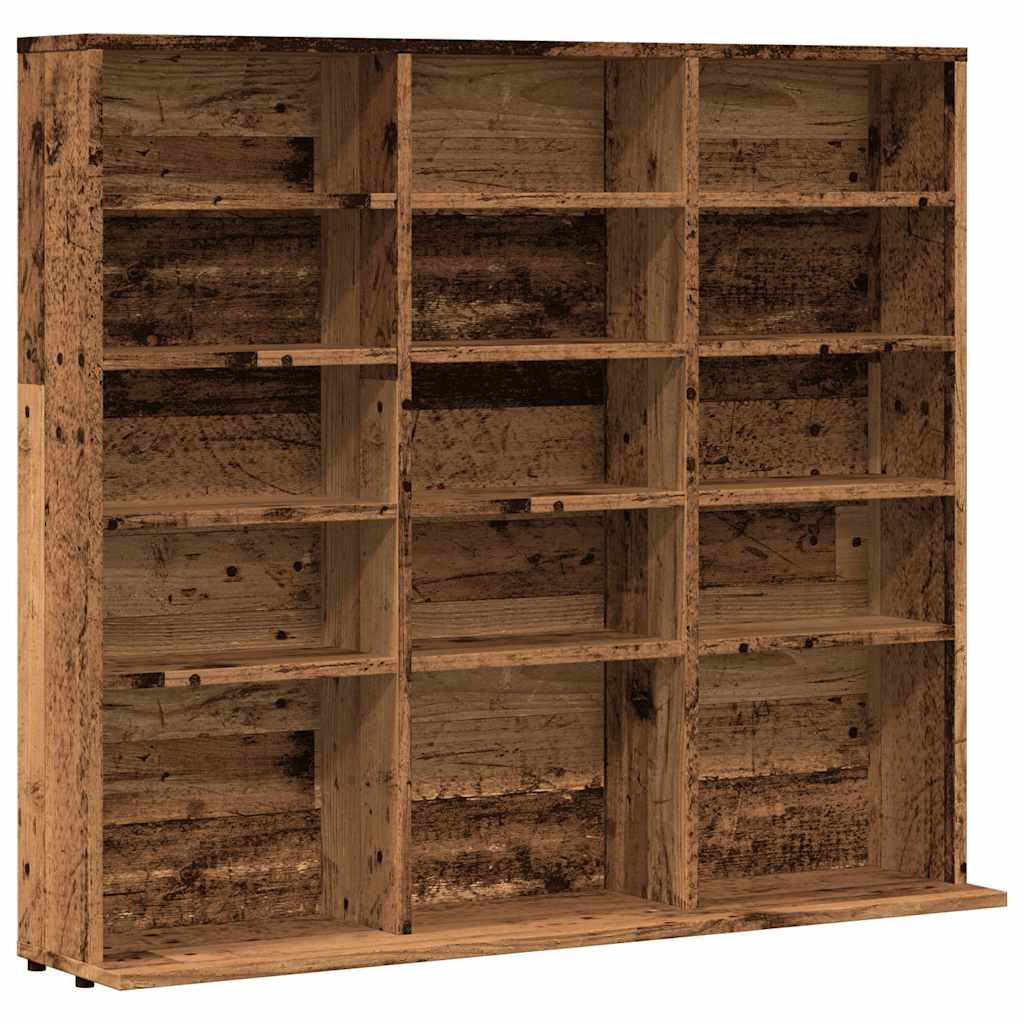 reol 100x23x89,5 cm konstrueret træ antikt trælook