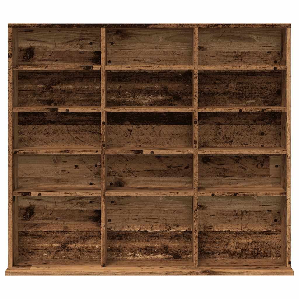reol 100x23x89,5 cm konstrueret træ antikt trælook