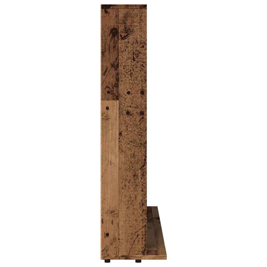 reol 100x23x89,5 cm konstrueret træ antikt trælook
