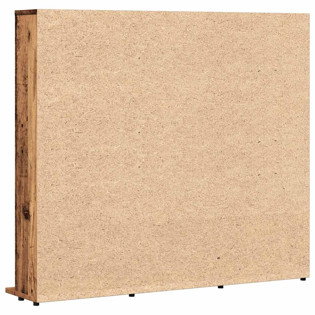 reol 100x23x89,5 cm konstrueret træ antikt trælook