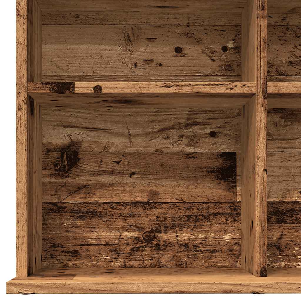 reol 100x23x89,5 cm konstrueret træ antikt trælook