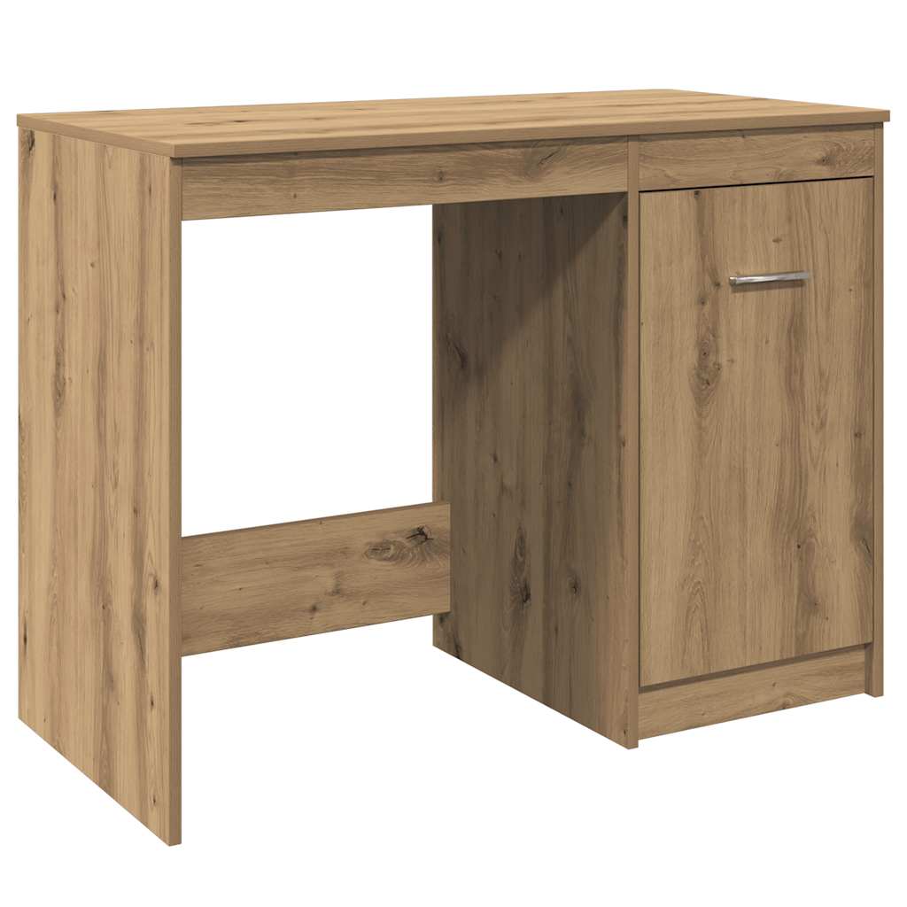 skrivebord 100x50x76 cm konstrueret træ kunsteg