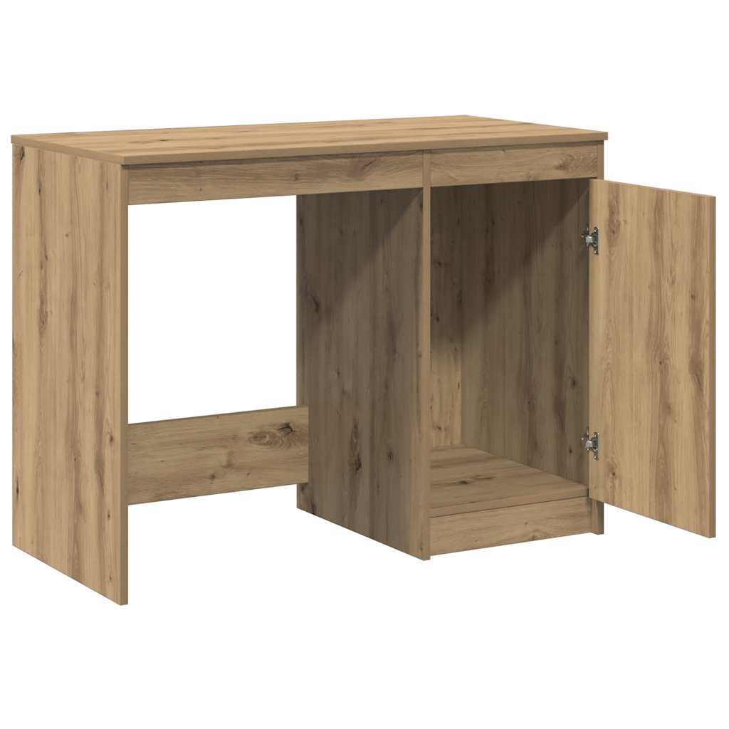 skrivebord 100x50x76 cm konstrueret træ kunsteg