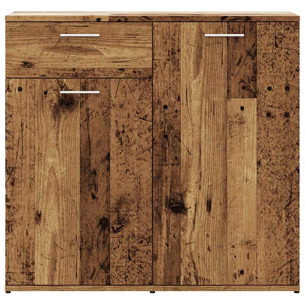 skænk 80x36x75 cm konstrueret træ antikt træ