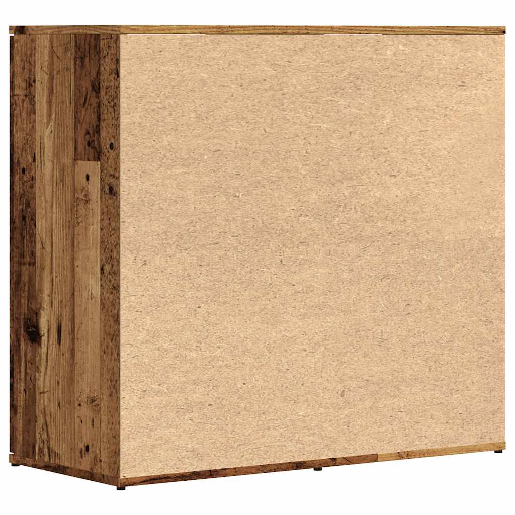 skænk 80x36x75 cm konstrueret træ antikt træ