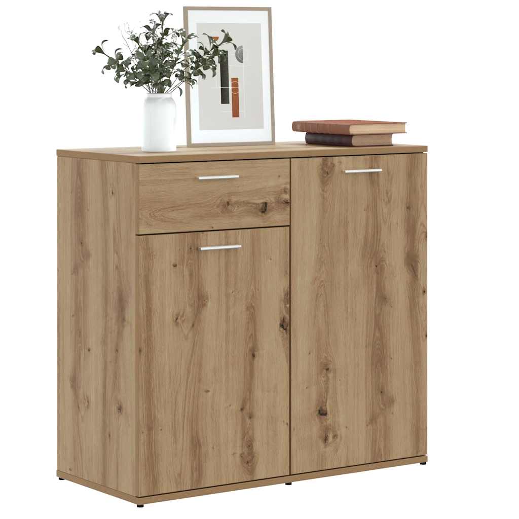 skænk 80x36x75 cm konstrueret træ artisan eg