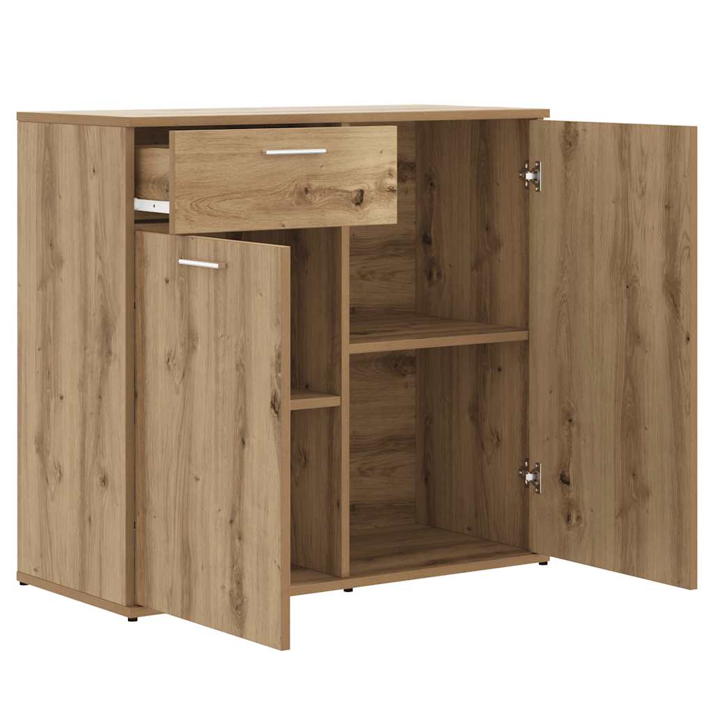 skænk 80x36x75 cm konstrueret træ artisan eg