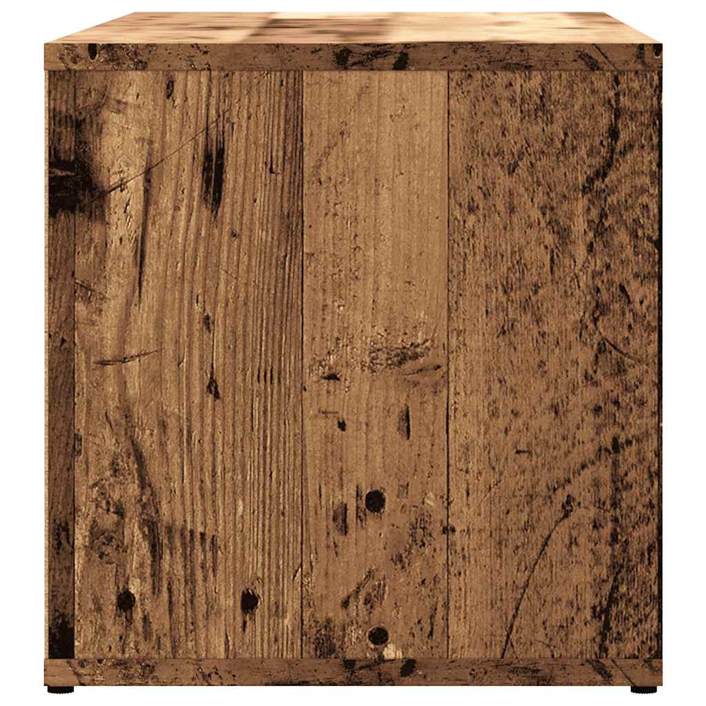 tv-bord 80x34x35,5 cm konstrueret træ antikt trælook