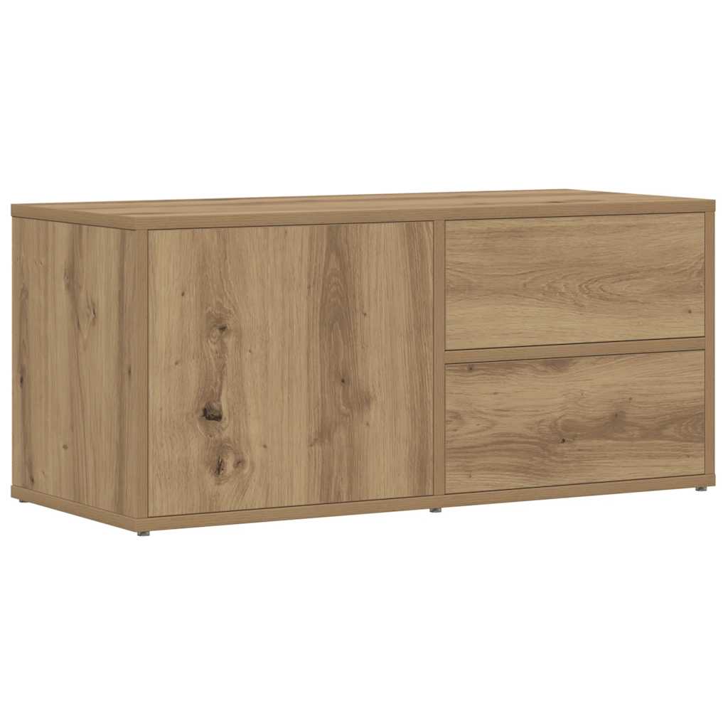 tv-bord 80x34x35,5 cm konstrueret træ kunsteg