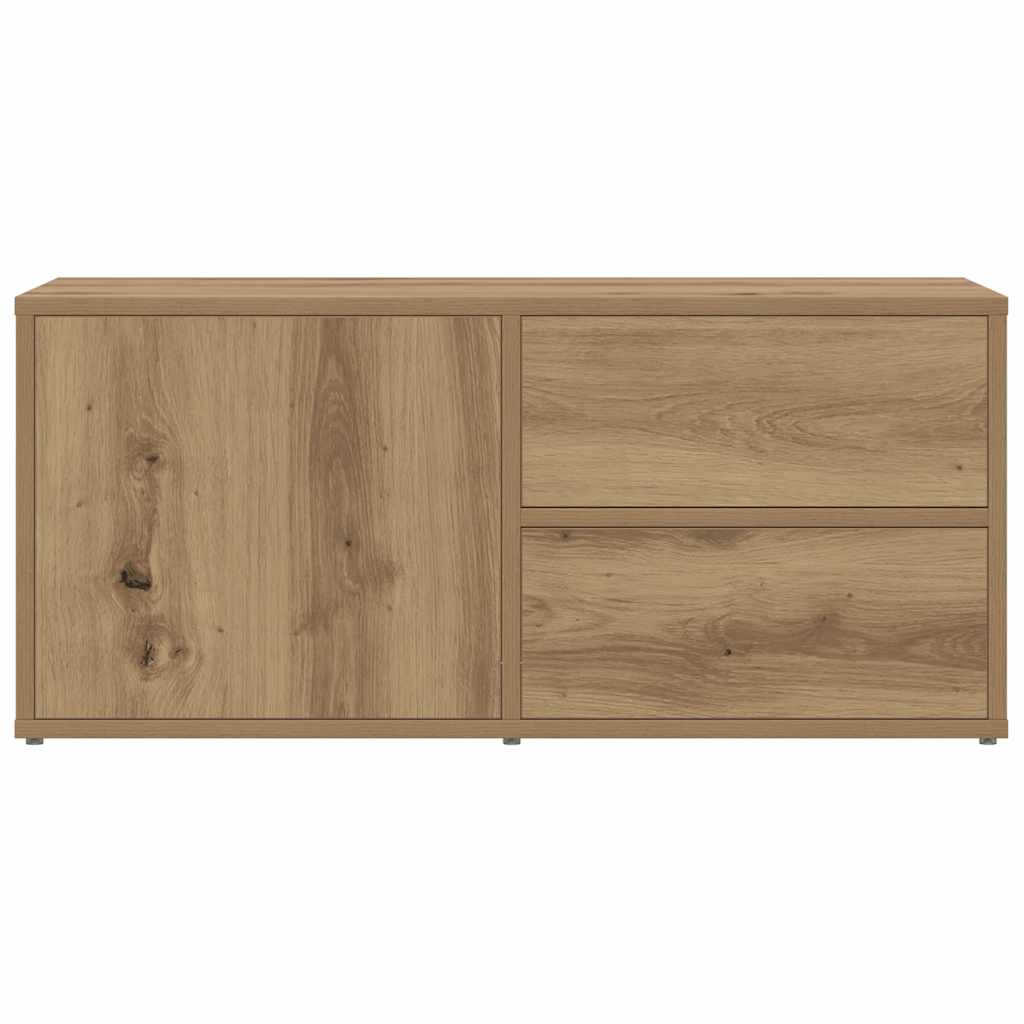 tv-bord 80x34x35,5 cm konstrueret træ kunsteg