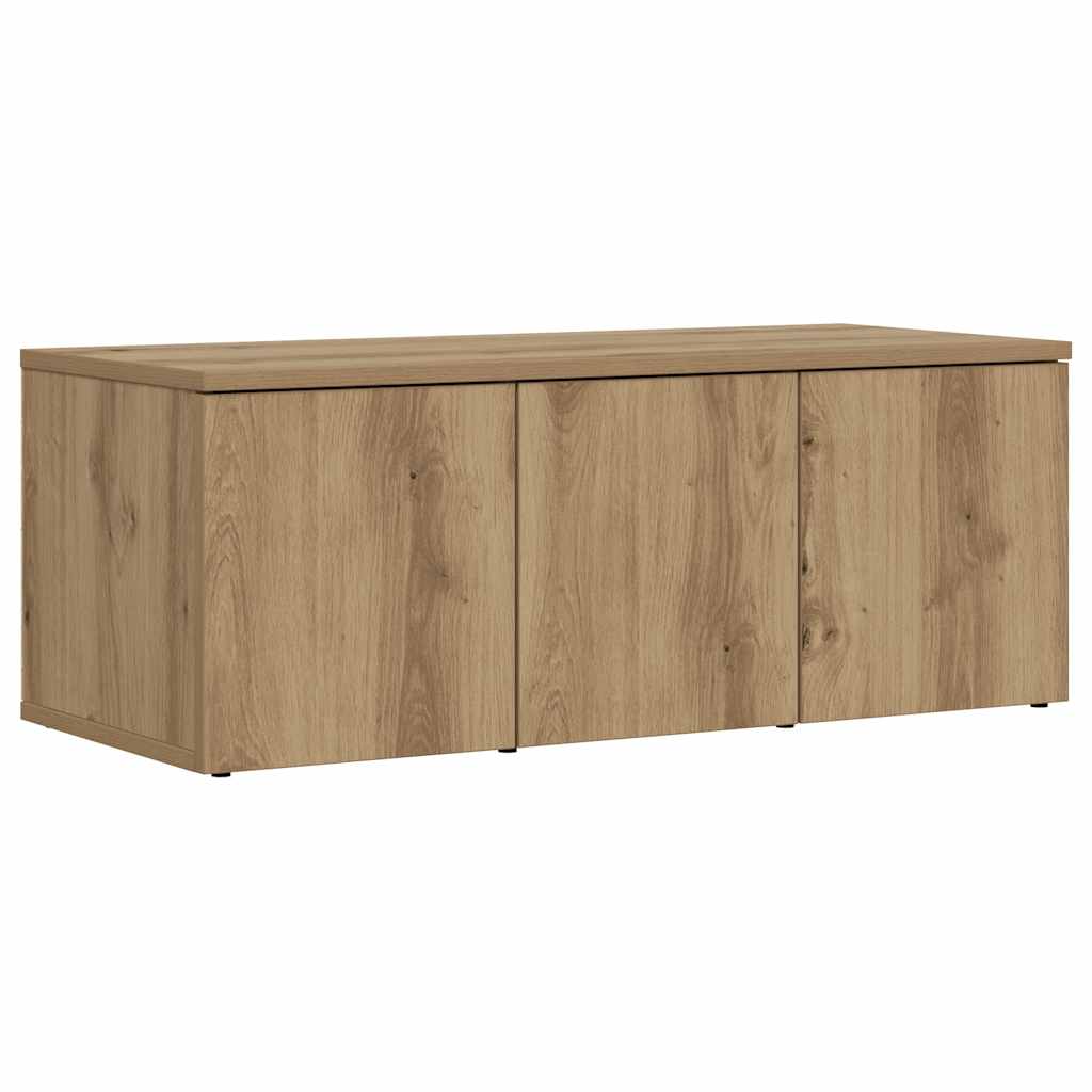 tv-bord 80x34x30 cm konstrueret træ kunsteg