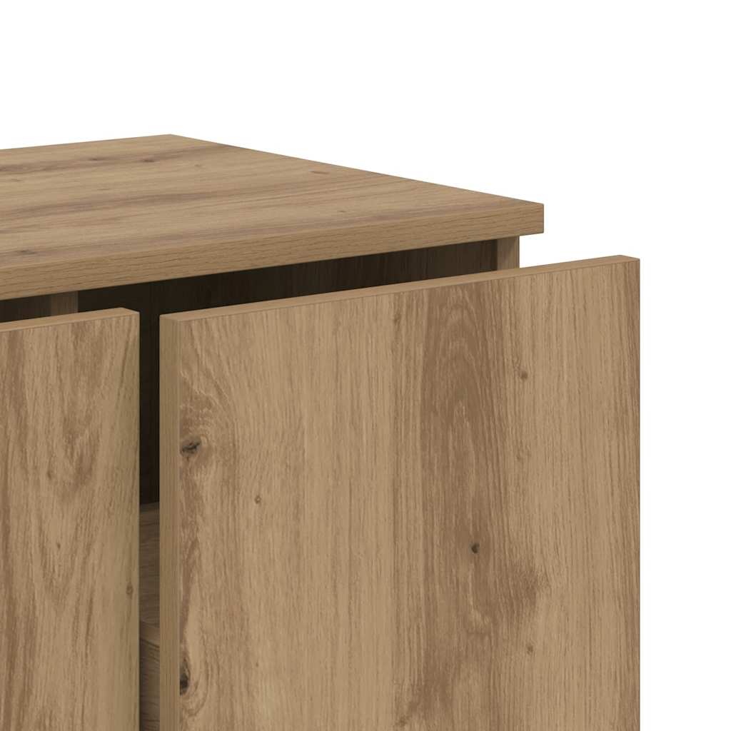 tv-bord 80x34x30 cm konstrueret træ kunsteg
