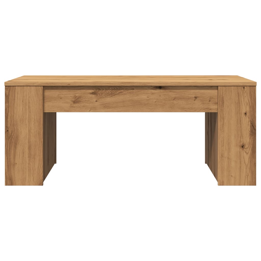 sofabord 102x55x42 cm konstrueret træ kunsteg