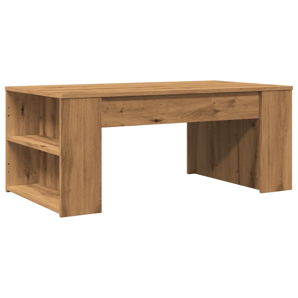 sofabord 102x55x42 cm konstrueret træ kunsteg