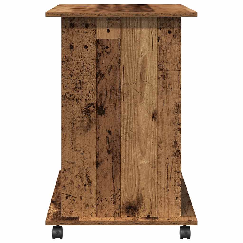 computerbord 80x50x75 cm spånplade antikt træ