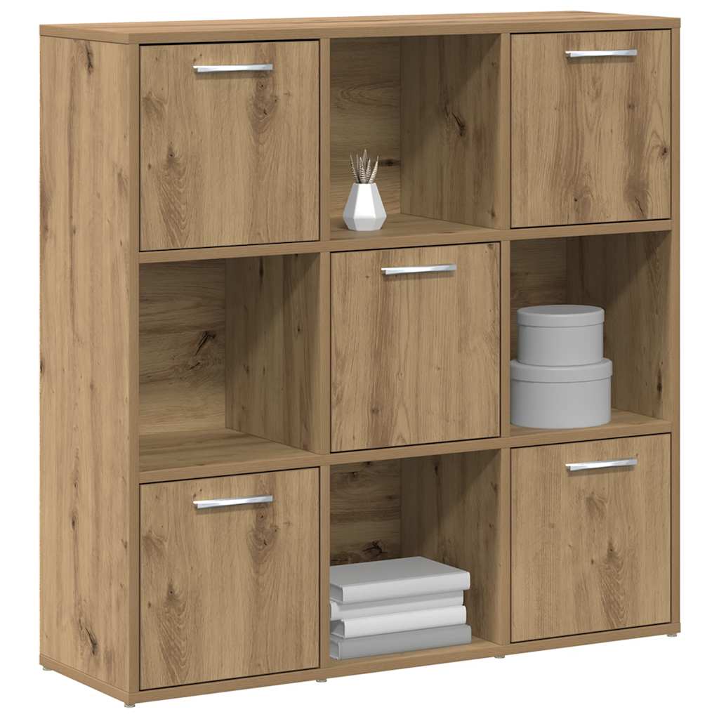 bogreol 90x28x90 cm konstrueret træ kunsteg