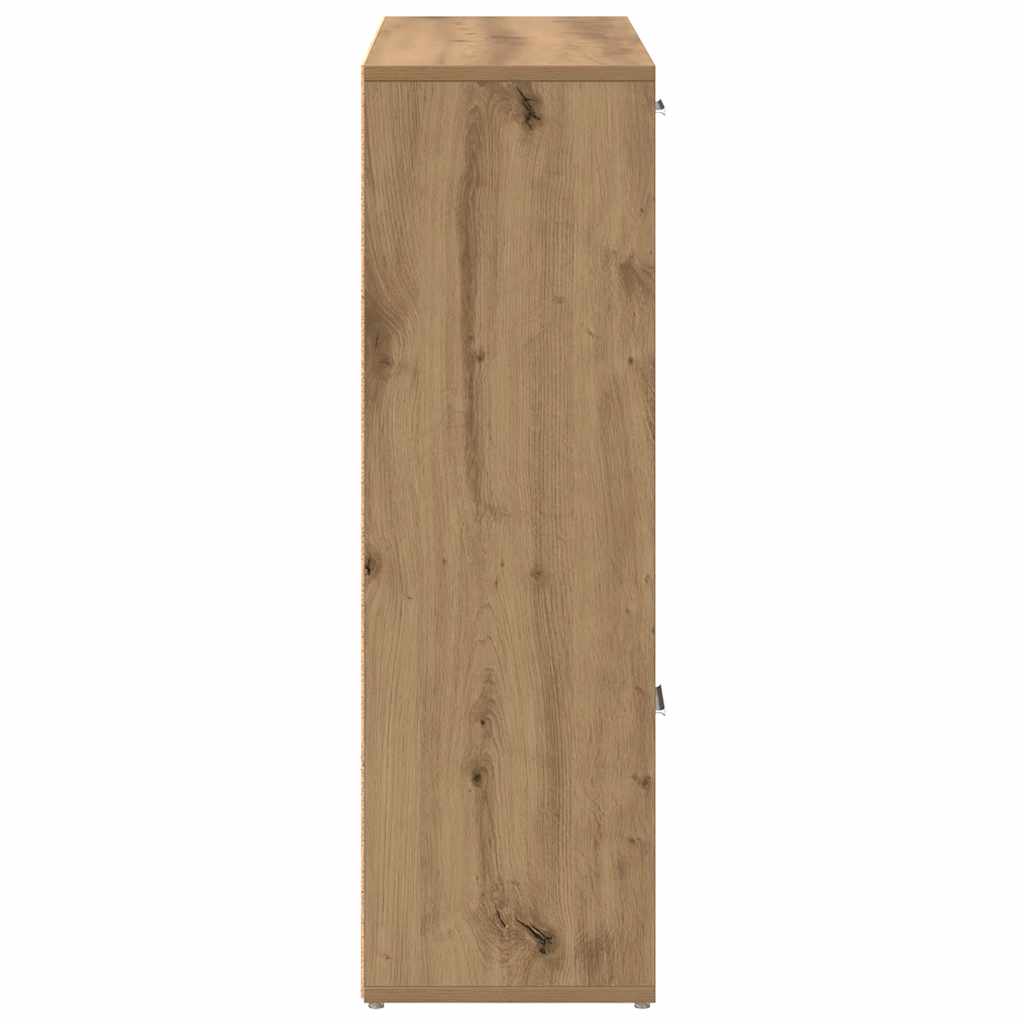 bogreol 90x28x90 cm konstrueret træ kunsteg