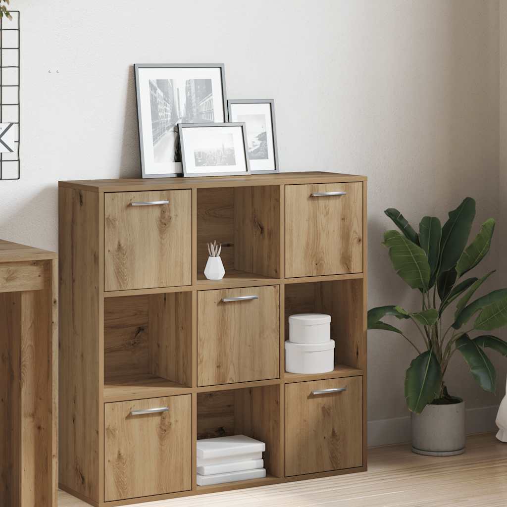 bogreol 90x28x90 cm konstrueret træ kunsteg