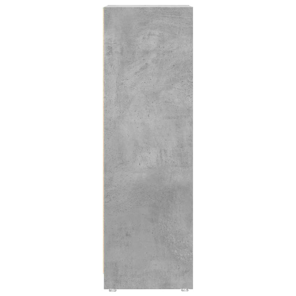 badeværelsesskab 30x30x95 cm konstrueret træ betongrå