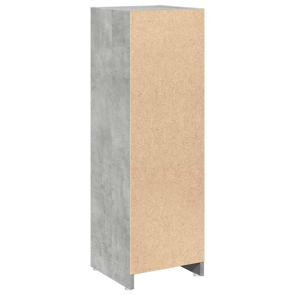 badeværelsesskab 30x30x95 cm konstrueret træ betongrå