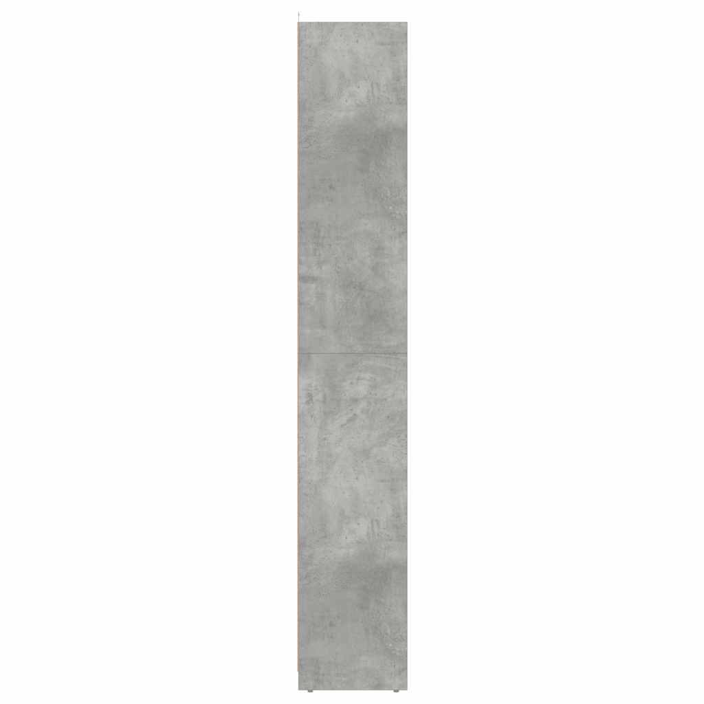 badeværelsesskab 30x30x183,5 cm spånplade betongrå