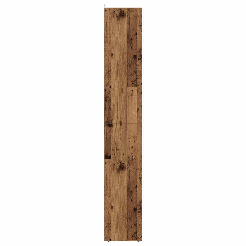badeværelsesskab 30x30x183,5 cm konstrueret træ antikt træ