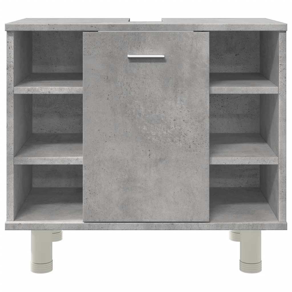 badeværelsesskab 60x32x53,5 cm konstrueret træ betongrå