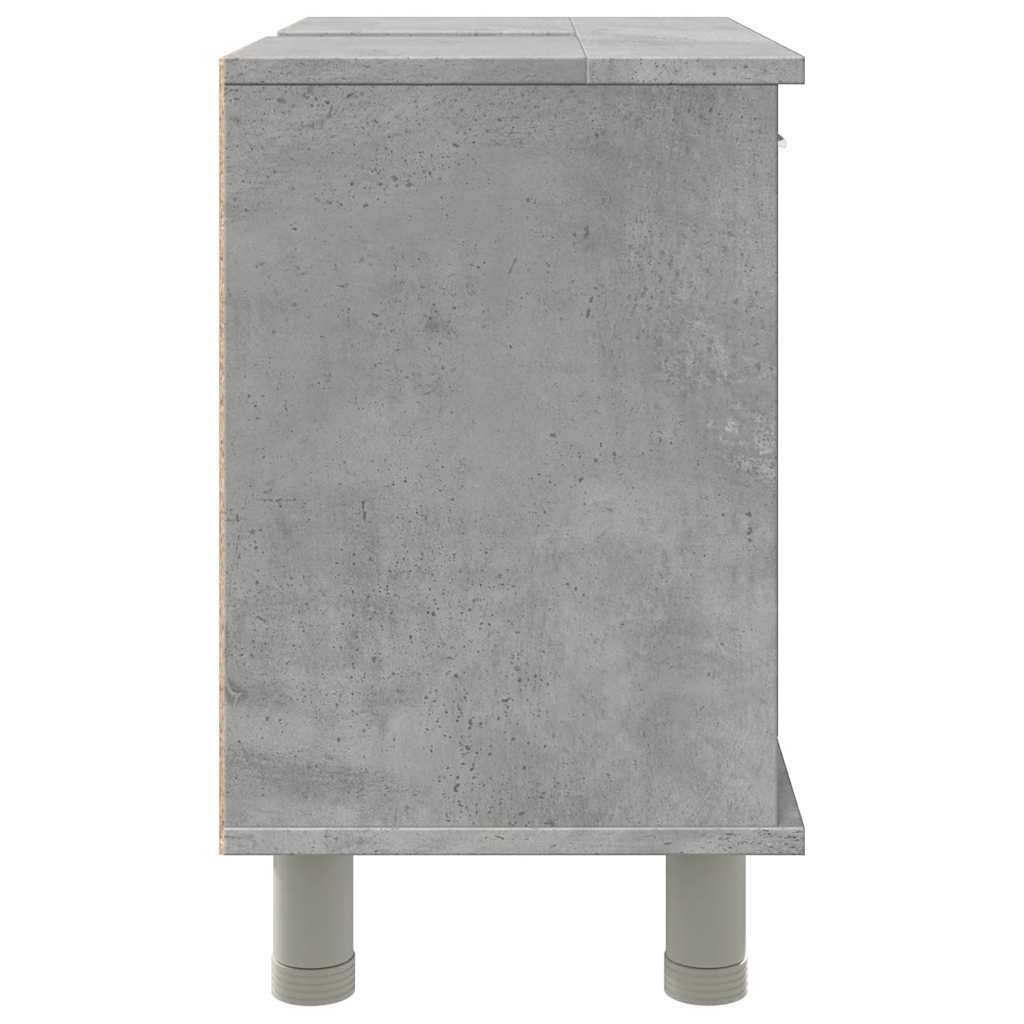 badeværelsesskab 60x32x53,5 cm konstrueret træ betongrå