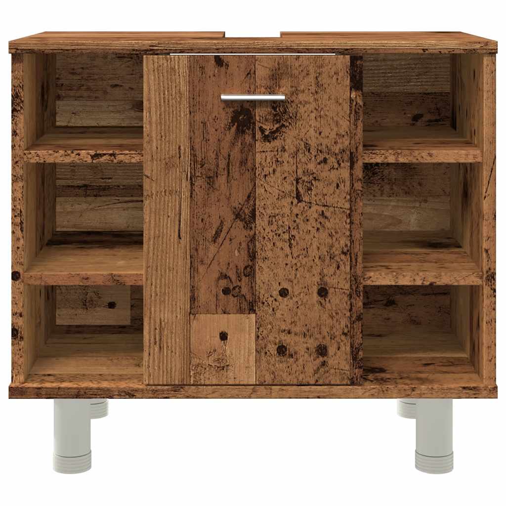 badeværelsesskab 60x32x53,5 cm spånplade gammelt træ