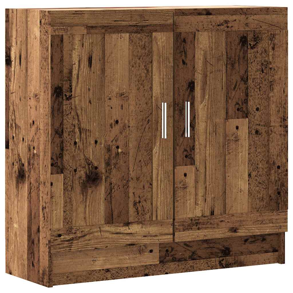 bogskab 82,5x30,5x80 cm konstrueret træ antikt træ