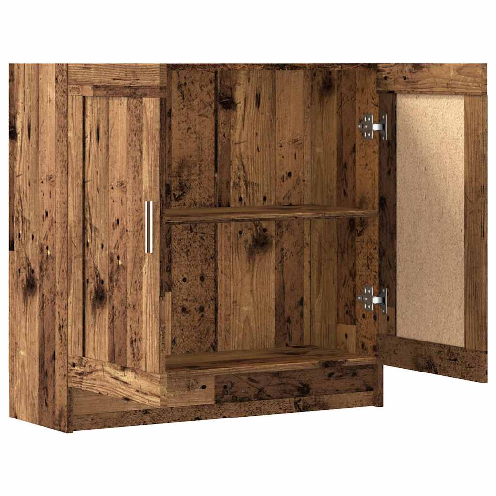 bogskab 82,5x30,5x80 cm konstrueret træ antikt træ