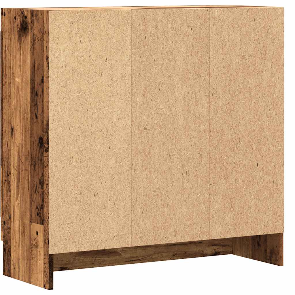bogskab 82,5x30,5x80 cm konstrueret træ antikt træ