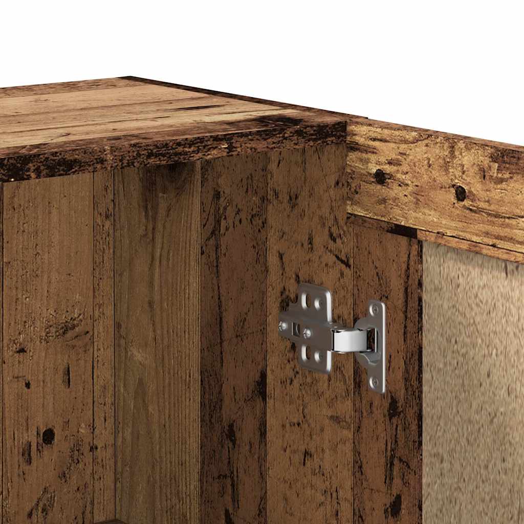 bogskab 82,5x30,5x80 cm konstrueret træ antikt træ