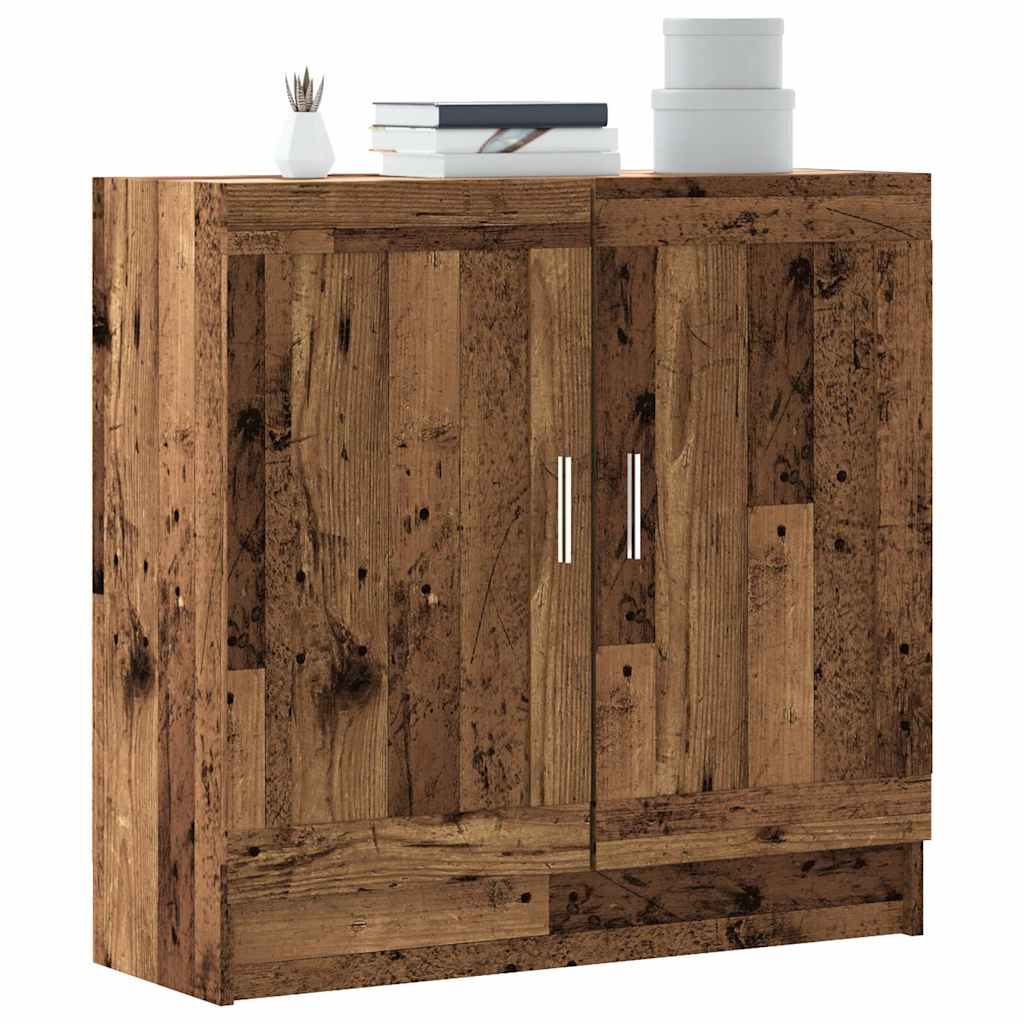 bogskab 82,5x30,5x80 cm konstrueret træ antikt træ