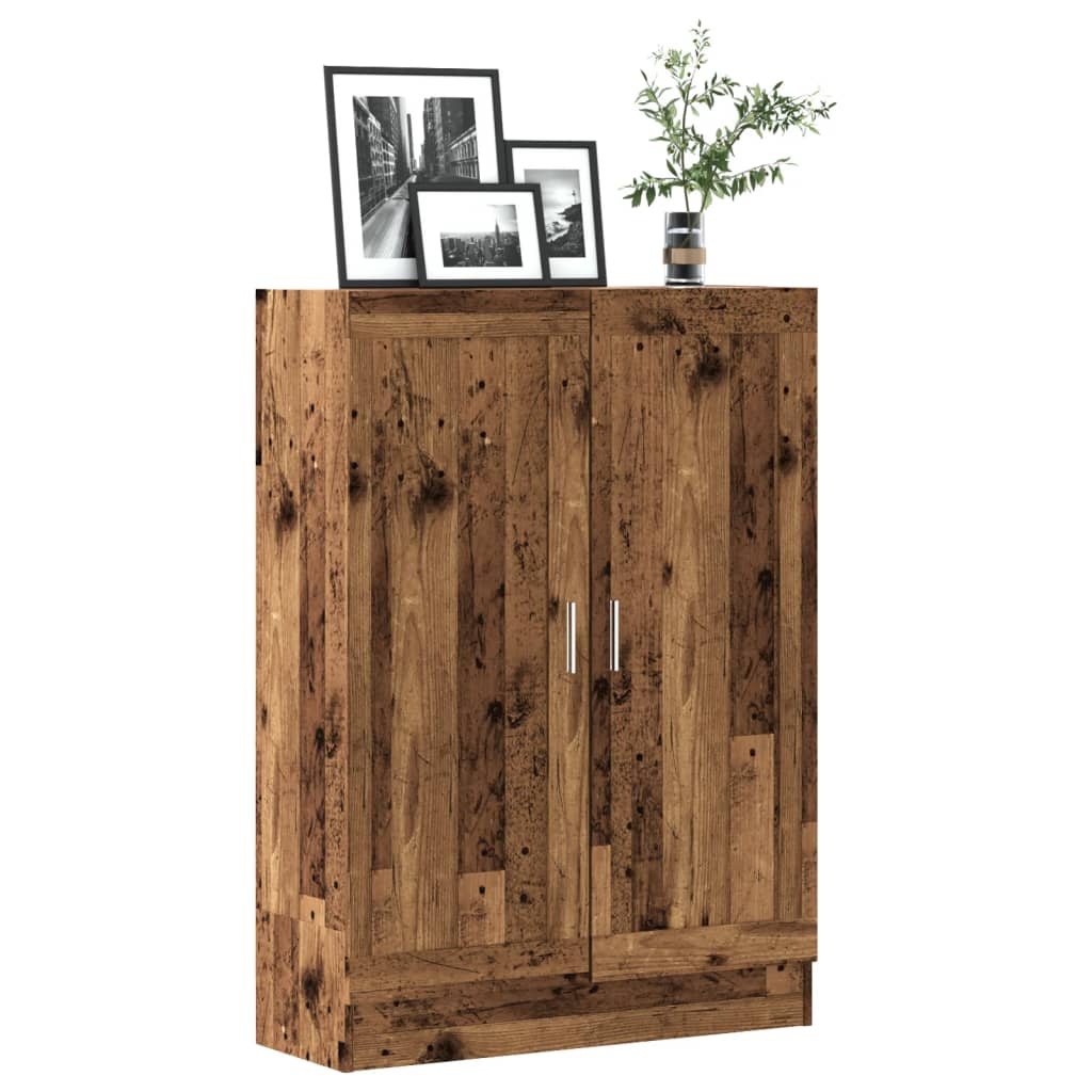 bogskab 82,5x30,5x115 cm konstrueret træ antikt træ