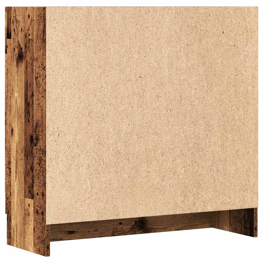 bogskab 82,5x30,5x80 cm konstrueret træ antikt træ
