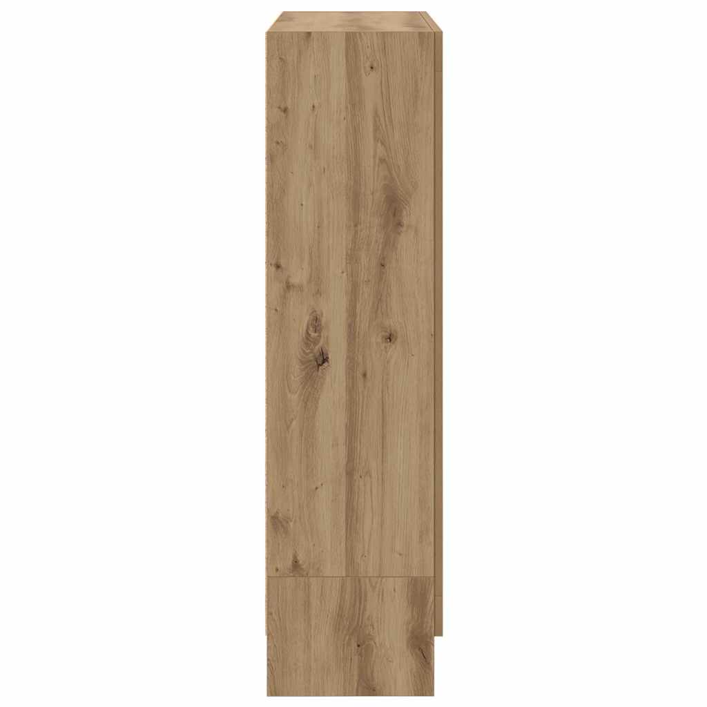 bogskab 82,5x30,5x115 cm konstrueret træ kunsteg