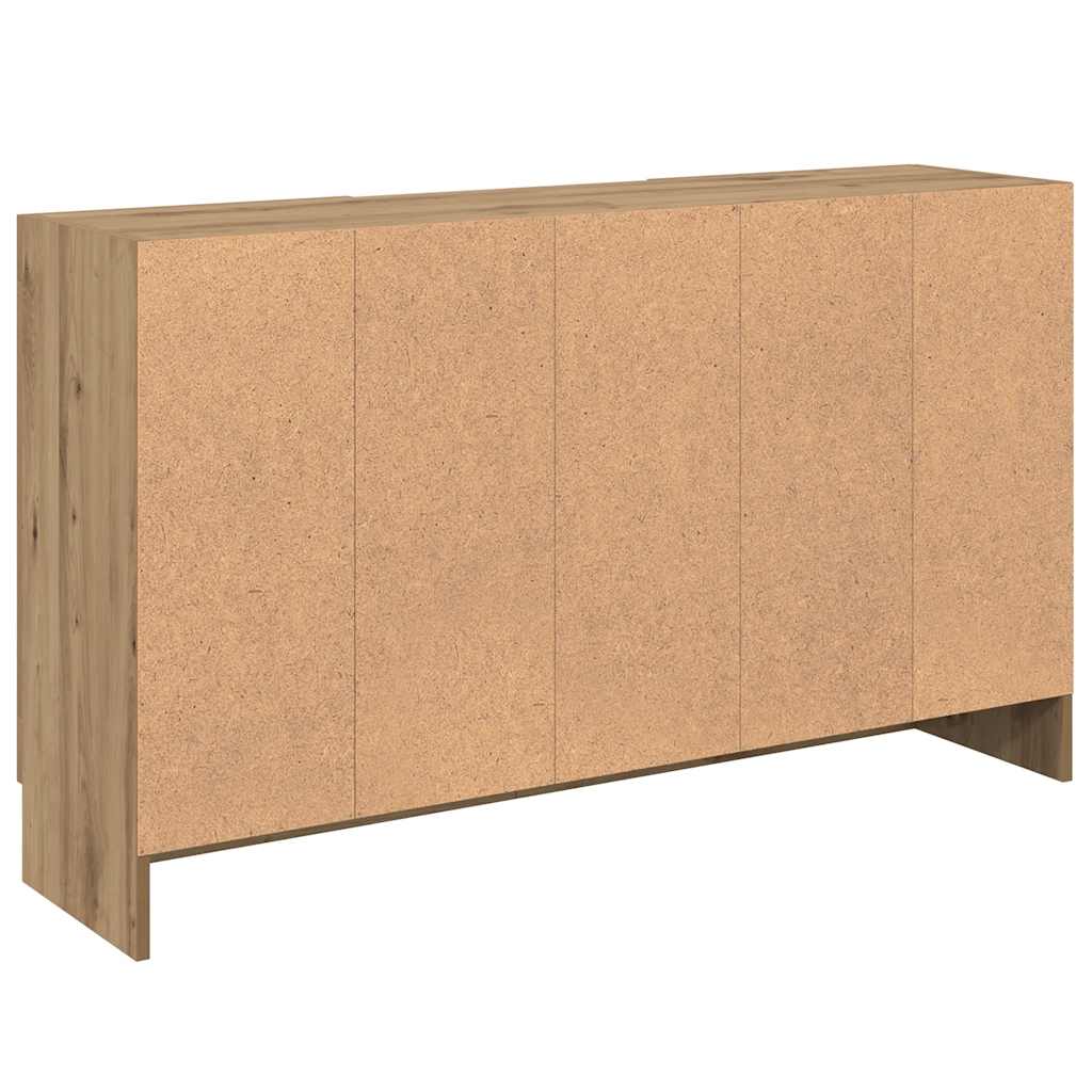 skænk 120x30,5x70 cm konstrueret træ kunsteg