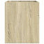 underskab til håndvask 90x38,5x46 cm konstrueret træ sonoma-eg